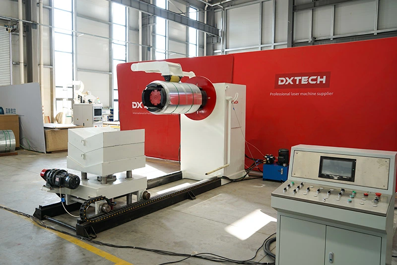 Dxtech Metal Coil Auto Fed Fiber Laser Cutting Machine Production