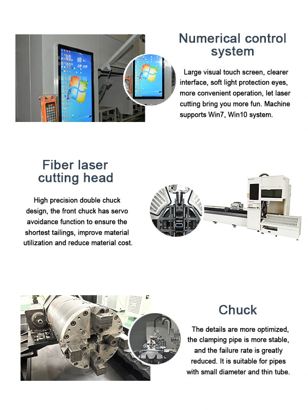 Hot-Sale 1kw-8kw Fiber CNC Laser Machine for Cutting Metal Plate and Tube